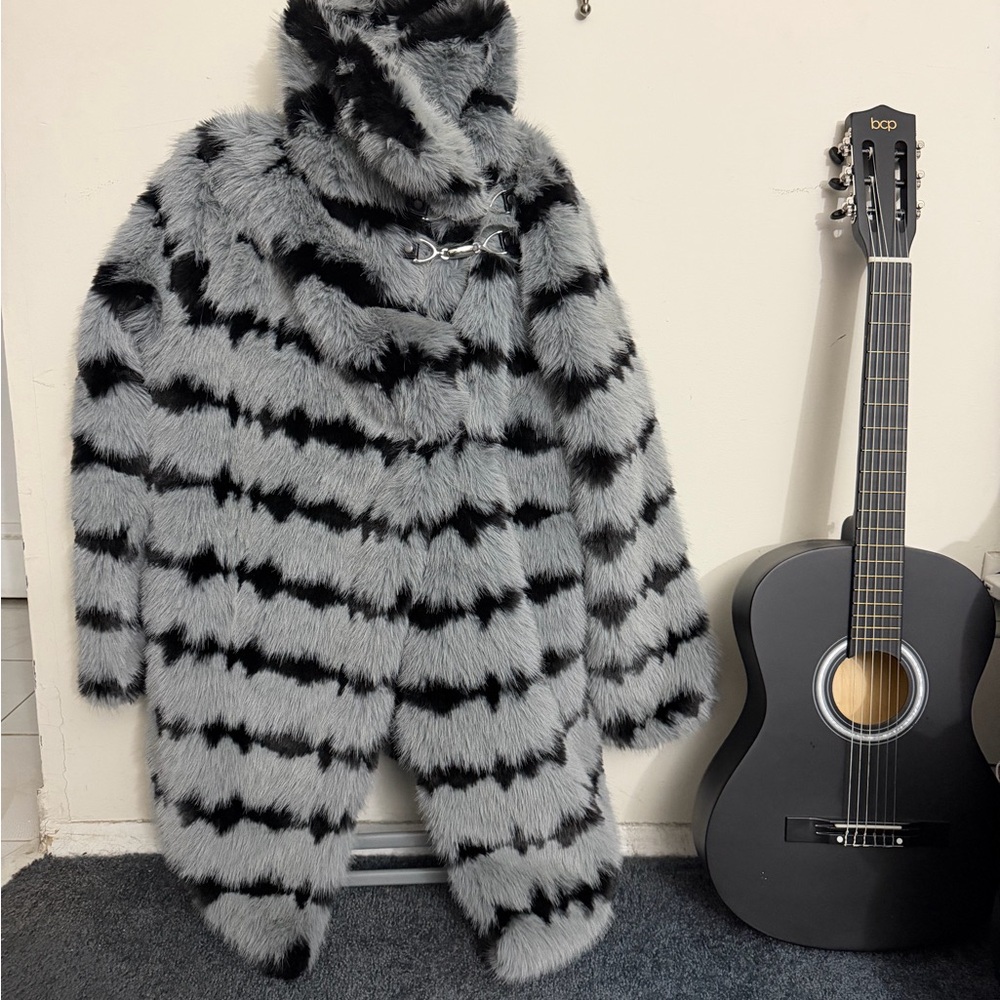 RESERVED—Highland Hellstorm Faux Fur Coat